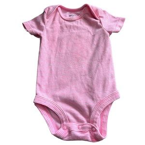 Pink and White Carter’s Striped Onesie